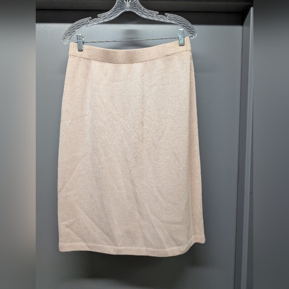 St. John Collection Dresses & Skirts - St. John Collection Beige Knit Pencil Skirt